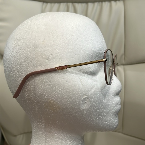 Preowned Prada Eyeglasses in color pink and gold tone. - Picture 2 of 14